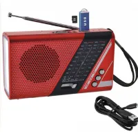ĐÀI FM RADIO 9001BT Kèm thẻ nhớ nhạc phật pháp - Hàng Chính Hãng - Có Đèn Pin - Âm Thanh Lớn