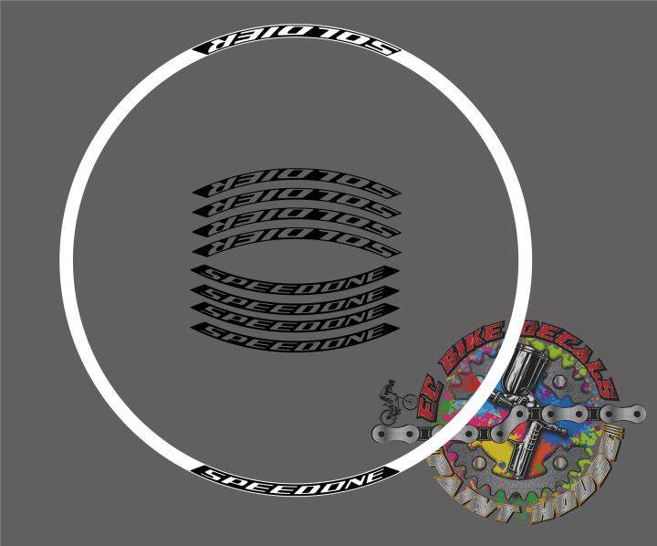 SPEEDONESOLDIER BIKE RIM DECALS Lazada PH