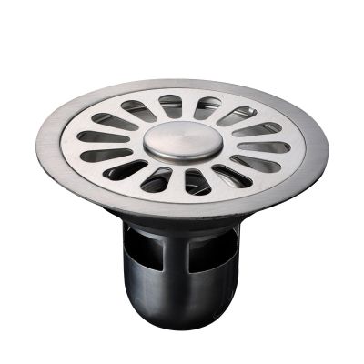 【jw】♝❏  304 aço inoxidável piso dreno para máquina de lavar roupa desodorante redondo chuveiro coador tampa banheiro e acessórios