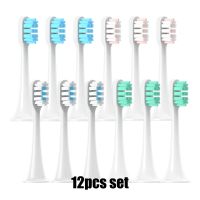 Replacement Brush Heads for XIAOMI MIJIA T300/T500/T700 12 Pcs Set Sonic Electric Tooth Head Vacuum Package Nozzles