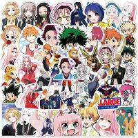 【LZ】 10/30/50/100PCS Mix Cartoon Anime Jujutsu Kaisen Demon Slayer Stickers Skateboard Laptop Phone Motorcycle Decals Kid Sticker Toy