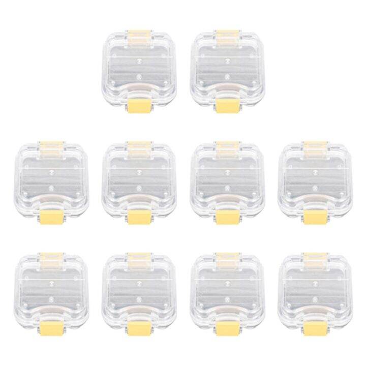 10Pcs Plastic Denture Tooth Box with Film High Quality Denture Storage ...