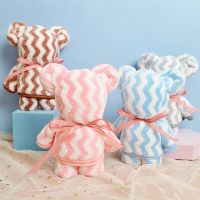 Candy Bear Towel Face Hair Dry Bath Beauty Wedding Teacher Girl Gifts Birthday Wholesale Soft Coral Velvet New Year Macarone Towels