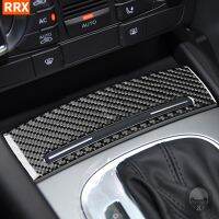 For Audi A3 S3 2006 2007 Central Control Gear Shift Storage Box Panel Cover Sticker Real Carbon Fiber Car Decoration Accessory