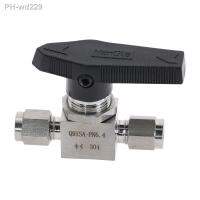 ❧ Stainless Steel 304 Ball Valve Female SS304 For tube-line and pipeline Q91SA OD 3MM 4MM 8MM 10MM