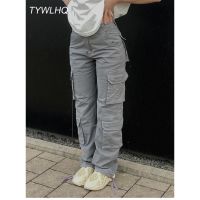 【YD】 Overalls Loose Jeans Womens Fashion Street Straight Tube Waist Over Y2k