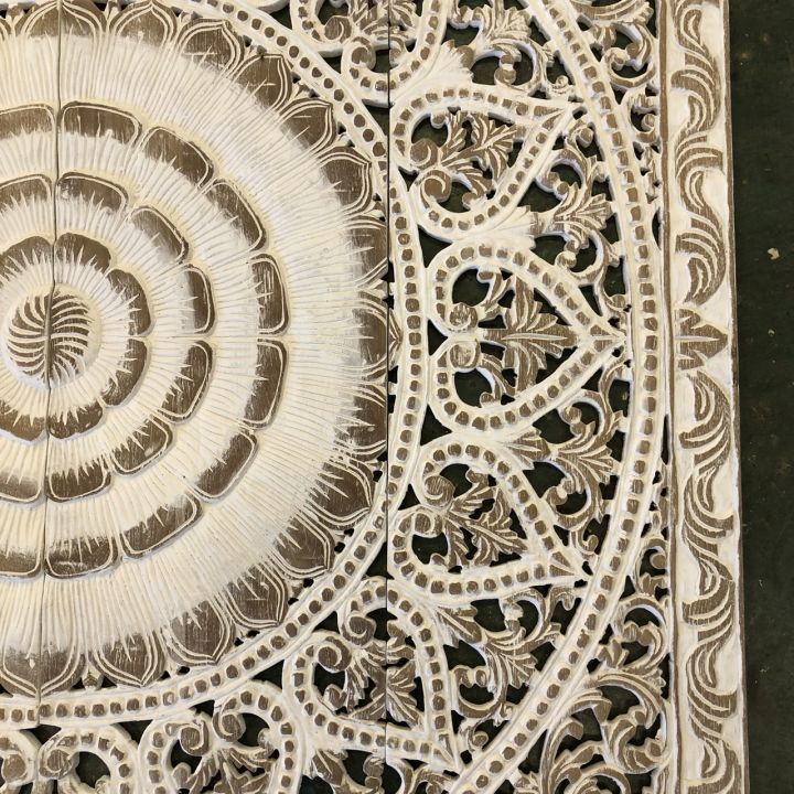 แผ่นไม้แกะสลัก-สีขาวขัด-โชว์ลายไม้-120-cm-ไม้สักแกะสลัก-แผ่นไม้ติดผนัง-ลายดอกไม้-ไม้แกะสลักสวยๆ-vintage-wallpaper-teak-wooden-carved-antique