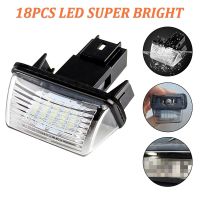 ป้ายทะเบียนไฟ LED 2ชิ้นสำหรับ Peugeot 206 207 306 307 308 5008สำหรับ Citroen C3 C4 C5 Berlingo ซาโซเอ็กซ์ซารา Picasso