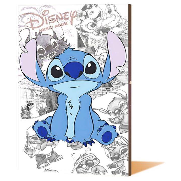 lilo-amp-stitch-โปสเตอร์ภาพวาดผ้าใบ-wall-art-ภาพการ์ตูนสมัยใหม่สำหรับห้องนอนเด็ก-decor-cuadros