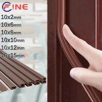 6M Door Window Sealing Strip Silicone Rubber Self-adhesive Sealing Strip Keep Warm Dustproof Soundproof and Anti-collision Strip Decorative Door Stops