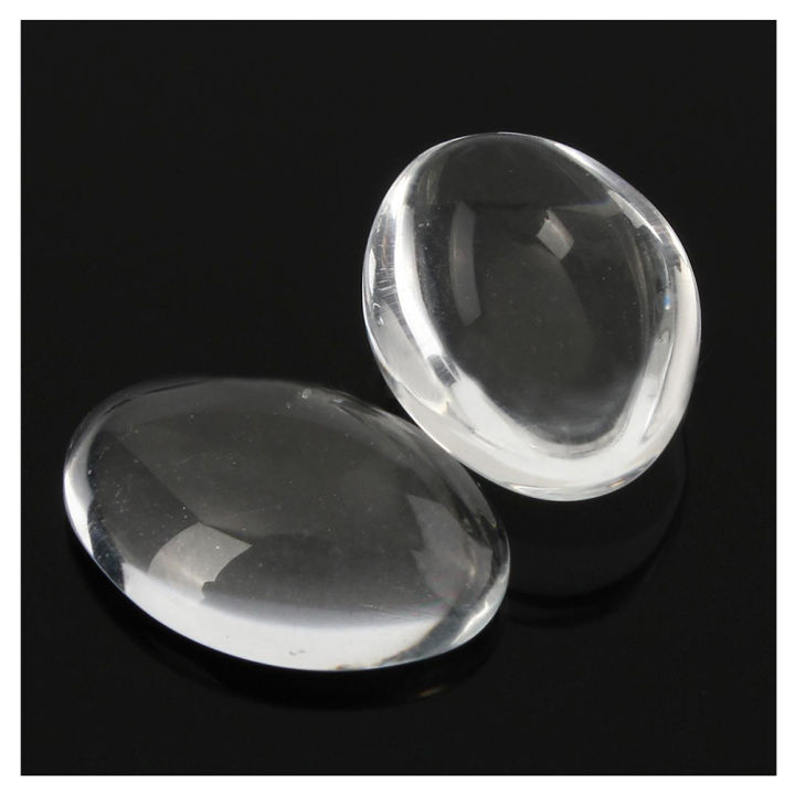 10pcs-oval-crystal-transparent-clear-glass-cabochon-dome-decor-30x40mm