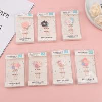 1pc Cute Creative pink Sakura Flowers Metal Bookmark Exquisite Cherry Blossom Paper Clip Stationery for Childrens Learning