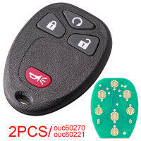 2Pcs 315Mhz 3 1ปุ่มรถ Remote Key Fob C60270 OUC60221 Fit สำหรับ Chevy Silverado Traverse Avalanche Equinox Express รถยนต์