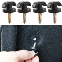 4 Pcs Black Car Cargo Net Tie Down Hooks Retainer Clips With Screws For Rear Trunk Envelope Cargo Tie Down Hook Ring Hanging