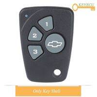 【☄New Arrival☄】 haokao5 Keyecu ที่เก็บกุญแจ Mobil Remote Control อะไหล่สำหรับ Chevrolet Cruze Spark Onix Silverado Fob พวงกุญแจรถโวลต์คามีโอ4ปุ่ม