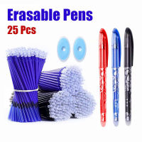 25 Pcsset Erasable Pens Gel Pen Sketch Writing Stationery for Notebook School Supplies Pen Kids Pens Erasable Refill Eraser