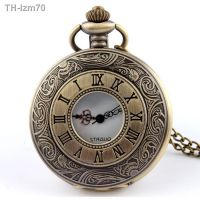 ⌚ นาฬิกา Roman numerals fishbone large sweater chain pocket watch