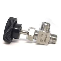 Adjustable Needle Valve G1/8 1/4 3/8" 1/2" Male Thread Right Angle 90 degree SS304 Stainless Steel For Water Gas Oil