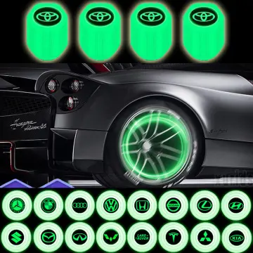 4pcs Metal Car Tire Valve Caps Auto Wheel Tyre Rim Valve Stem Caps
