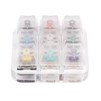 （Miss qis keycap）9Caps Translucent KeycapsTool ③Shaft Clear Keycaps Sampler PCB Mechanical