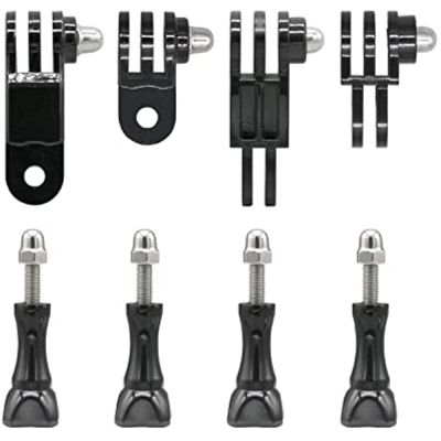 Go Pro 3-Way Adjustable Extension Pivot Arm Adapter Kit, Same And Vertical Direction, Long Thumb Screws(8Pcs) For Gopro 11/10/9