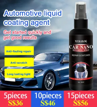 Car Nano Scratch Repairing Spray, Super Hydrophobic Glass Anti-Oxidation  Liquid Ceramic Coating for Car Body Scratch Polish, 120ml