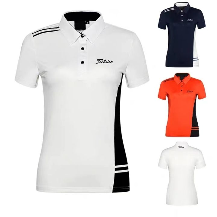 2023New Titleist golf clothing female Korean short sleeved t shirt