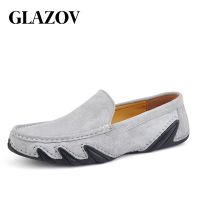 HOT★แฟชั่นผู้ชาย Casual Loafers หนังนิ่มหนังผู้ชายรองเท้าบนรองเท้าสำหรับรองเท้าผู้ชายรองเท้าแตะ Chaussure HOMME 38-47