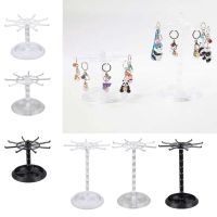 Jewelry Rotating Rings Display Holder Organizer Necklace Keychain Stand Rack Hooks Shelf Organizer Jewelry Accessories