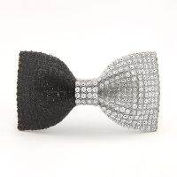 High-end Shiny Rhinestone Crystal Bow Tie for Men British Style Shirt Necktie Luxulry Jewelry Wedding Clothing Accessories Nails Screws Fasteners