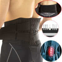 เข็มขัดพยุงเอว10สปริงเทรนเนอร์เอว Strong Lower Back Brace Support Corset Belt Sweat Slim Belt For Sport Weightlifting Belt Adjustable Elastic Double Pressure Banded Fitness Lumbar Brace