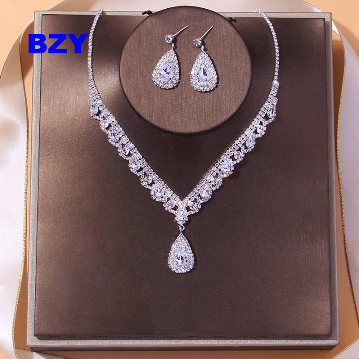 Rhinestone jewelry clearance sets for bridesmaid