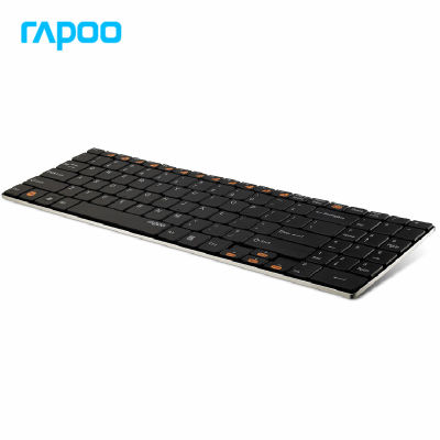 Original Rapoo E9070 2.4G Multi-Media Programmable 5.6mm Ultra-Slim Wireless Keyboard for Laptops Desktops PC French Edition
