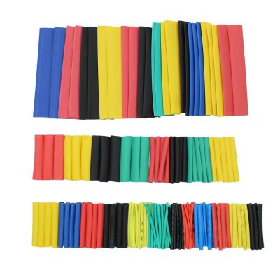 ● 164PCS Set Polyolefin Shrinking Assorted Heat Shrink Tube Wire Cable Insulated Sleeving Tubing Set CLH 8