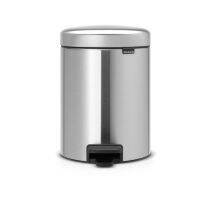 Brabantia ถังขยะ สแตนเลส แบบเหยียบ 5ลิตร บราบันเทีย  Pedal Bin New Icon 5L- Matt Steel Fingerprint Proof (FPP)