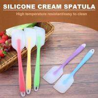 2Pcs Silicone Spatula Translucent For Cooking Dough Scrape Cream Heat-Resistant Utensils Baking Cake Brush Kitchen Accessories