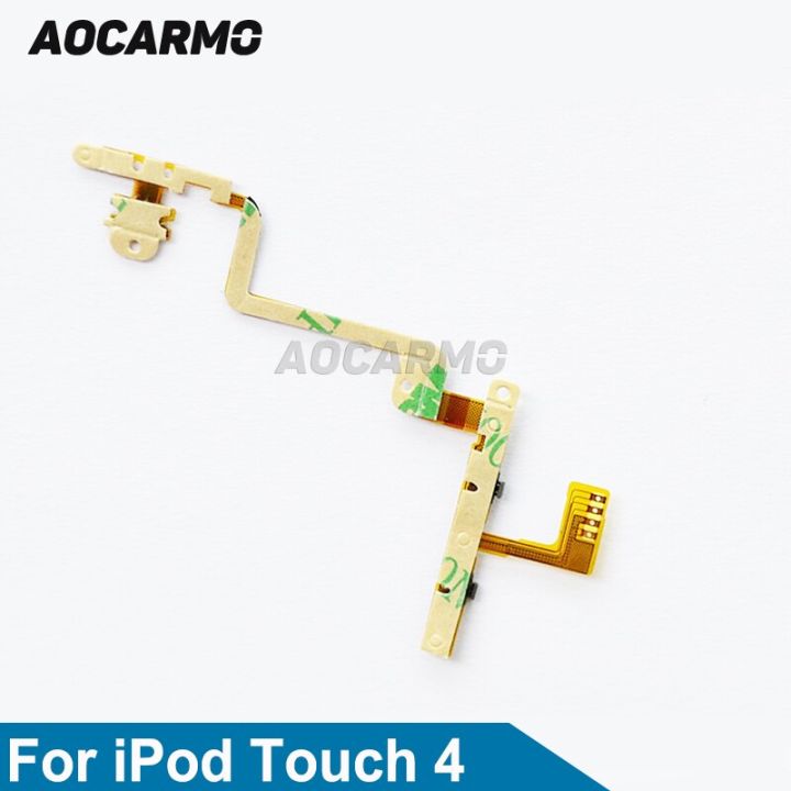 aocarmo-สําหรับ-ipod-touch-4-4th-power-off-ปุ่มปรับระดับเสียง-flex-cable-อะไหล่