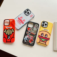 CASE.TIFY Hamburg French fries Air cushion protection Phone Case for iphone 14 14Plus 14pro 14promax 13 13pro 13promax 12 12pro 12promax cute for iphone 11 11promax x xr xsmax 7+ 8+ Cartoon phone case cute INS style girl phone case man cartoon