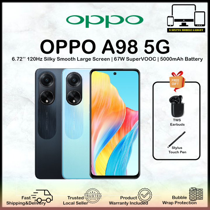 OPPO A98 5G | 8GB+256GB | 6.72’’ 120Hz Silky Smooth Large Screen | 67W ...