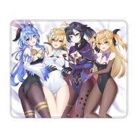 Diona Klee Qiqi Genshin Impact Gaming Mouse Mat Custom Non-Slip Rubber Base Mousepad Laptop Computer PC Anime Game Mouse Pads