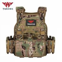 YAKEDA Tactical Vest 1000D Nylon Hunting Protective Adjustable Molle Vest for Airsoft Military Shooting Game Combat Equipment