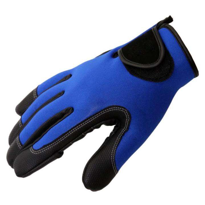 Neoprene Fishing Gloves 2 Slits Full Finger Shooting Hiking Jigging