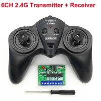 6CH 2.4G Remote Controller Large Power Transmitter Receiver Radio System Kits for DIY RC Toy Boat Cars 50M Wireless Controlling