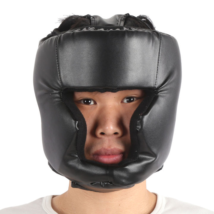 easybuy88-เฮดการ์ดชกมวยสำหรับฝึกซ้อมแบบหนาที่ปกป้องศีรษะ-หมวกกันน็อคสำหรับซ้อมมวยไทย