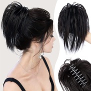 Messy Bun Clip Fluffy Messy Bun Wig Clip