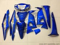 WAVE 100 S 2005 U BOX ชุดสี น้ำเงิน ส่งฟรี เฟรมรถ กรอบรถ แฟริ่ง Honda เวฟ100s 2005