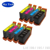 8x ตลับหมึกที่เข้ากันได้กับ Lexmark Lm100 Lm108 Lm105สำหรับ Lexmark S301 S302 S305 S405 S308 S408 S508 S608 Pro 205 209 707