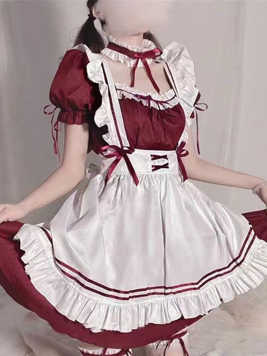 low-chest-maid-costume-lolita-sexy-lolita-anime-cute-japanese-soft-girl-suit-genshin-impact-cosplay-blessing-of-inhabitants-use