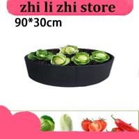 zhilizhi Store 50 Gallons Garden Raised Bed Round Planting Container Growing Bags 90*30cm Fabric Planter Pot For Plants Nursery Pot