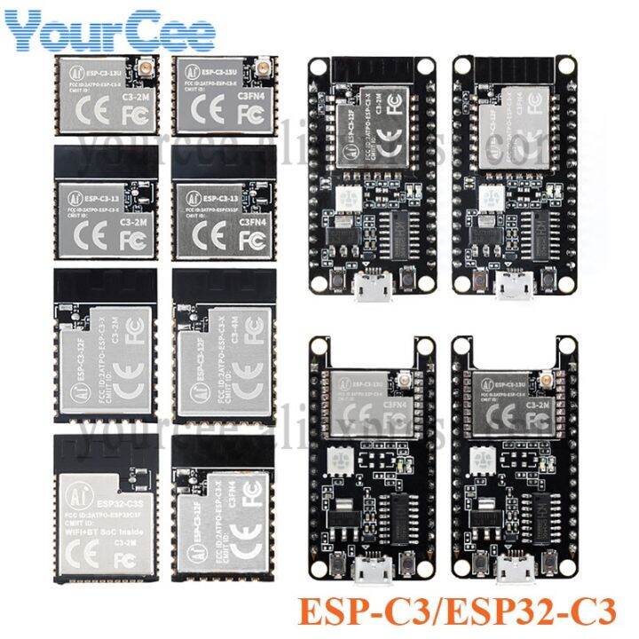 ESP32-C3 ESP-C3 ESPC3 ESP32-C3S 12F 13 13U 01M 32S โมดูลไร้สาย 2.4GHz ...